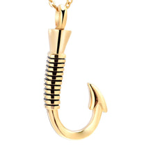 Load image into Gallery viewer, Fishing Hook Cremation Necklace