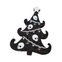 Load image into Gallery viewer, Gothic Christmas Tree Brooch by Cherryloco