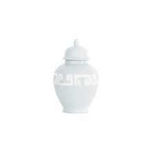 Load image into Gallery viewer, Hydrangea Blue Greek Key Ginger Jars