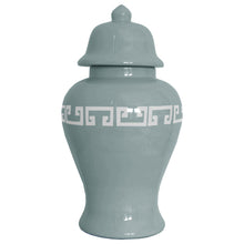 Load image into Gallery viewer, Lamb's Ear Blue Greek Key Ginger Jars