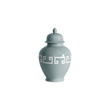 Load image into Gallery viewer, Lamb's Ear Blue Greek Key Ginger Jars
