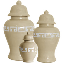 Load image into Gallery viewer, Sand Greek Key Ginger Jars