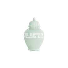 Load image into Gallery viewer, Sea Glass Greek Key Ginger Jars