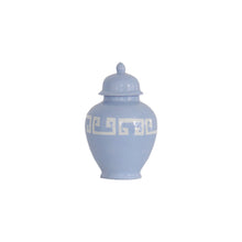 Load image into Gallery viewer, Serenity Blue Greek Key Ginger Jars
