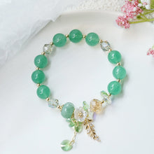 Load image into Gallery viewer, Green Jade Bloom Of Luck &amp; Wealth Bracelet