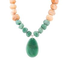 Load image into Gallery viewer, Green Aventurine Bold Pendant Necklace