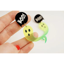 Load image into Gallery viewer, Green Ghost Earrings by Laliblue
