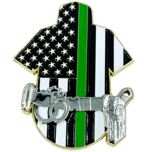 Load image into Gallery viewer, BL5-003 Border Patrol Agent CBP uniform shirt duty belt HK P2000 Honor First BPA Thin Green Line
