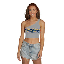 Load image into Gallery viewer, West Virginia Mountaineers Lightning One Shoulder Top