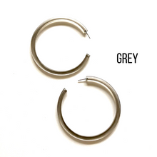 Load image into Gallery viewer, Bangle Lucite Hoop Earrings - 3 Inch