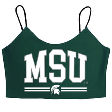 Load image into Gallery viewer, Michigan State Green Spaghetti Tank