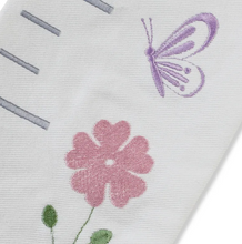 Load image into Gallery viewer, Floral Embroidered Growth Chart for Girls – Personalized Height Ruler with Baby &amp; Family Name