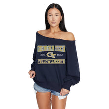 Load image into Gallery viewer, Georgia Tech Off the Shoulder Sweatshirt