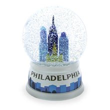 Load image into Gallery viewer, Philadelphia Skyline Glass Water Snow Globe