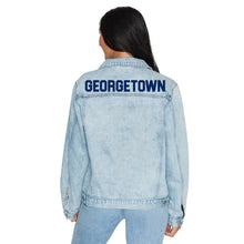Load image into Gallery viewer, Georgetown Varsity Denim Jacket