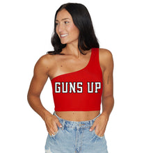 Load image into Gallery viewer, Texas Tech Guns Up One Shoulder Top