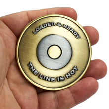 Load image into Gallery viewer, DL3-07 Firearms Instructor Down Range Police Military Target Challenge Coin