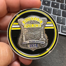 Load image into Gallery viewer, BL18-011 Boston Police Hockey Special Security Detail Stadium Detail Challenge Coin