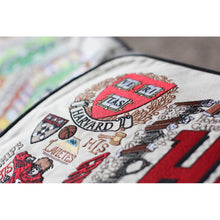 Load image into Gallery viewer, Harvard University Collegiate Embroidered Pillow by CatStudio