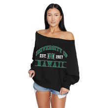 Load image into Gallery viewer, University of Hawaii Off the Shoulder Sweatshirt