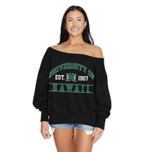 Load image into Gallery viewer, University of Hawaii Off the Shoulder Sweatshirt