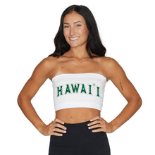 Load image into Gallery viewer, University of Hawaii White Bandeau Top