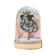 Load image into Gallery viewer, Heart In A Bell Jar Brooch by Cherryloco BLACK