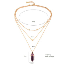 Load image into Gallery viewer, Hexagon Natural Stone Choker Pendant [5 stone options]