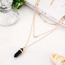 Load image into Gallery viewer, Hexagon Natural Stone Choker Pendant [5 stone options]