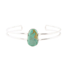 Load image into Gallery viewer, High Class Turquoise and Sterling Silver Cuff Bracelet