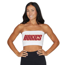 Load image into Gallery viewer, Virginia Tech Hokies White Bandeau Top