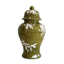 Load image into Gallery viewer, Deck the Halls Ginger Jars in Moss Green