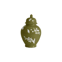 Load image into Gallery viewer, Deck the Halls Ginger Jars in Moss Green