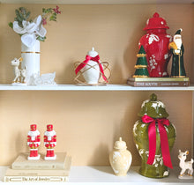 Load image into Gallery viewer, Holiday Red Santa with 22K Gold Accents