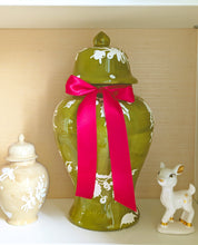 Load image into Gallery viewer, Deck the Halls Ginger Jars in Moss Green