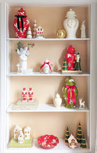 Load image into Gallery viewer, Holiday Green Santa with 22K Gold Accents