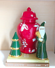 Load image into Gallery viewer, Deck the Halls Ginger Jars in Red