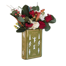 Load image into Gallery viewer, Christmas Classics Book Vase- The Nutcracker and the Mouse King in Moss Green