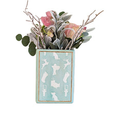 Load image into Gallery viewer, Christmas Classics Book Vase- 'Twas the Night Before Christmas in Sea Glass Green