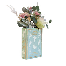 Load image into Gallery viewer, Christmas Classics Book Vase- 'Twas the Night Before Christmas in Sea Glass Green