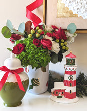 Load image into Gallery viewer, Scallop Color Block Ginger Jars in Moss Green