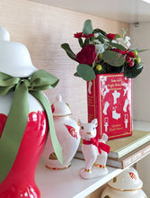 Load image into Gallery viewer, Christmas Classics Book Vase- 'Twas the Night Before Christmas in Holiday Red
