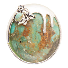 Load image into Gallery viewer, Honey Bee Blue Turquoise Sterling Silver Ring