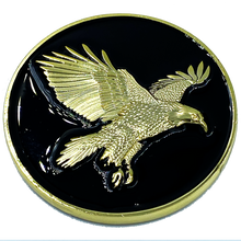 Load image into Gallery viewer, CL-II Honor Guard Challenge Coin Police Military Folded Flag Eagle