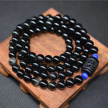 Load image into Gallery viewer, Abundance &amp; Prosperity Obsidian Mala