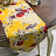 Load image into Gallery viewer, DaDalogy Bedding Sunshine Yellow Floral Vintage Hummingbirds Garden Table Runner (925)