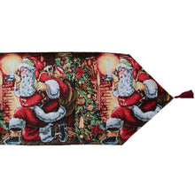 Load image into Gallery viewer, Santa Red Christmas Tablecloth Holiday Runner 85 Inches