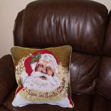 Load image into Gallery viewer, Set of 2 Believe in Santa Christmas Cushion Throw Pillow Covers