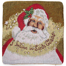 Load image into Gallery viewer, Set of 2 Believe in Santa Christmas Cushion Throw Pillow Covers