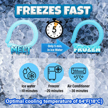 Load image into Gallery viewer, Ice Ring Neck Cooler, Cooling Neck Wraps, Wearable Neck Cooling Tube